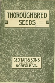 Cover of: A catalogue of thoroughbred seeds by Geo. Tait & Sons, Inc