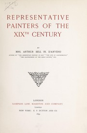 Cover of: Representative painters of the XIXth century