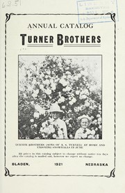 Annual catalog by Turner Brothers (Bladen, Neb.)