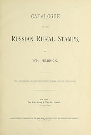 Cover of: Catalogue of the Russian rural stamps