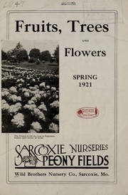 Cover of: Fruits, trees and flowers: spring 1921