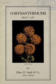 Cover of: Chrysanthemums: retail price list 1921