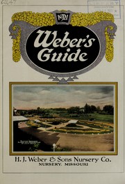 Cover of: 1921 Weber's guide