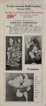 Cover of: Tenth annual bulb catalog: season 1921