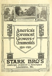 Cover of: America's foremost growers of ornamentals: 1816-1921