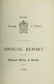 Cover of: [Report 1926]