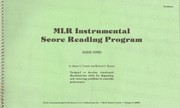 Cover of: MLR Instrumental Score Reading Program