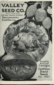 Cover of: Twelfth annual catalogue: Califlora brand seeds for 1921