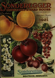 Cover of: Garden book by Sonderegger's Nurseries and Seed House