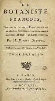 Cover of: Le botaniste franc ʹois by Barbeu Du Bourg M. |q (Jacques)