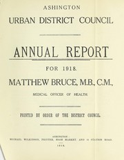 Cover of: [Report 1918]