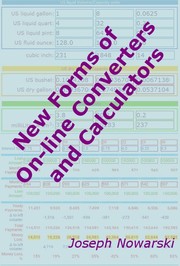 Cover of: New Forms of On-line Converters and Calculators