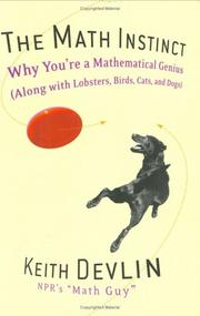 Cover of: The math instinct: why you're a mathematical genius (along with lobsters, birds, cats and dogs)