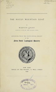 Cover of: The Rocky Mountain goat by Grant, Madison