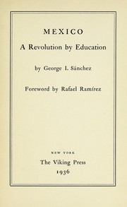 Cover of: Mexico: a revolution by education