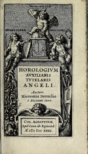 Cover of: Horologium auxiliaris tutelaris angeli