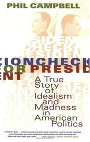Cover of: Zioncheck for President by Phillip Campbell