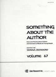 Cover of: Something About the Author v. 67: Facts and Pictures About Authors and Illustrators of Books for Young People (Something About the Author)