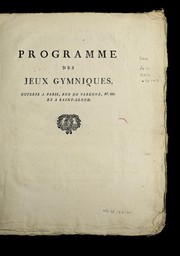 Programme by Jeux gymniques