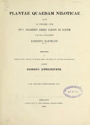 Cover of: Plantae quaedam niloticae: quas in itinere cum divo Adalberto libero barone de Barnim facto collegit Robertus Hartmann