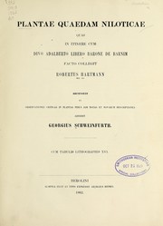 Cover of: Plantae quaedam niloticae by Schweinfurth, Georg August