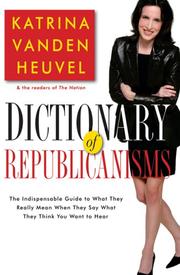 Cover of: Dictionary of Republicanisms