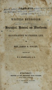 Cover of: Sketches of western Methodism by James B. Finley