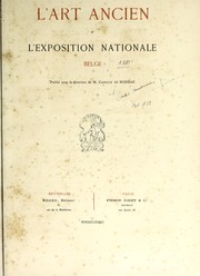 Cover of: L'art ancien à l'Exposition nationale belge by Camille de Roddaz