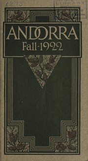 Cover of: Andorra, fall 1922