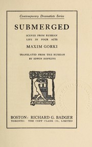 Cover of: Submerged by Максим Горький