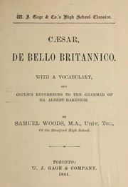 Cover of: De bello Britannico