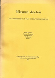 Cover of: Nieuwe doelen: vijf voorbeelden van film- en televisiewetenschap