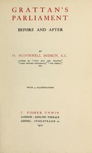 Cover of: Grattan's parliament by M. McDonnell Bodkin