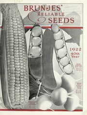 Cover of: Brunjes' reliable seeds: 1922, 40th year