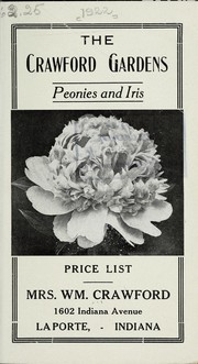 Cover of: Peonies and iris price list