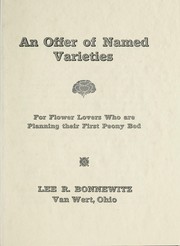 Cover of: An offer of named varieties for flower lovers who are planning their first peony bed