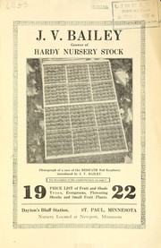 Cover of: Price list of fruit and shade trees, evergreens, flowering shrubs and small fruit plants: 1922