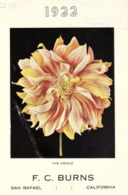 Cover of: Dahlias, delphinium [catalog] by F. C. Burns (Firm)