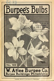 Cover of: Burpee's bulbs: Fall 1922