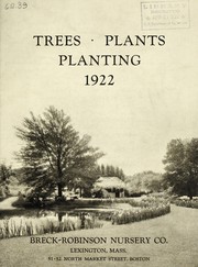 Cover of: Trees, plants, planting by Breck-Robinson Nursery Company