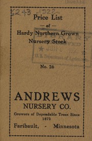 Price list of hardy northern grown nursery stock by Andrews Nursery Company