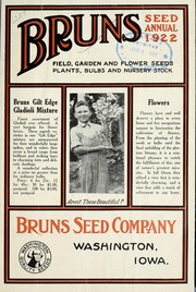 Cover of: Bruns seed annual 1922 by Bruns Seed Company