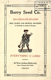 Cover of: Golf supplies for the course: seed, humus and mowing machines of all kinds in stock at Chicago