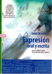 Cover of: Expresión oral y escrita: guías de estudio