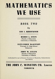 Cover of: Mathematics we use