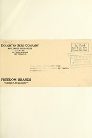 Cover of: Recleaned field seeds by Doughten Seed Company, Doughten Seed Company