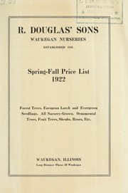 Cover of: Spring-fall price list, 1922