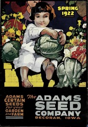 Cover of: Spring 1922 by Adams Seed Co