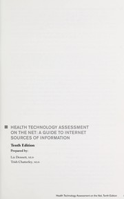 Cover of: Health technology assessment on the net: a guide to internet sources of information