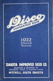 Cover of: Disco guaranteed seeds: 1922 fifteenth annual